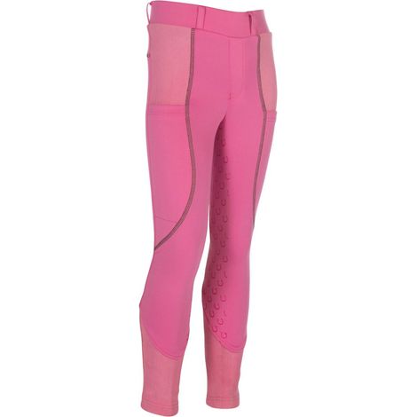 9/11 anni anni, azzurro fumo: Leggings da equitazione modello Claire full grip per bambini (1/5)