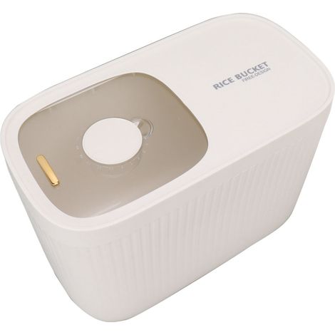 Seau à riz en plastique sans BPA, couvercle transparent hermétique, pour riz, farine, haricots blancs (1/5)