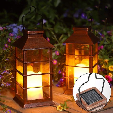 Lanterne solaire, suspension de jardin extérieure - LED étanche (1/5)