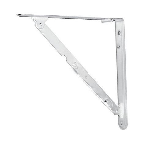 REGGIMENSOLA PIEGHEVOLE - ACCIAIO VERNICIATO BIANCO MM 400X400- 2 pezzi
