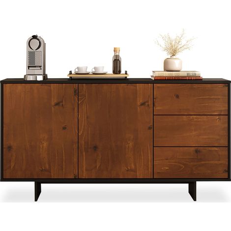 Buffet ARTO Noir/Châtaignier (1/5)