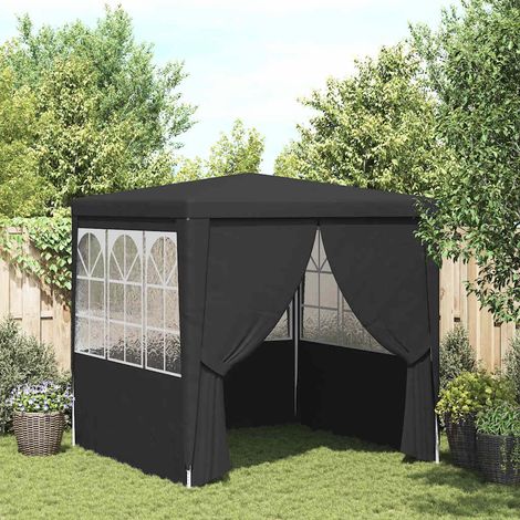 Tente de réception et parois latérales 2x2 m Anthracite 90 g/m² (1/5)