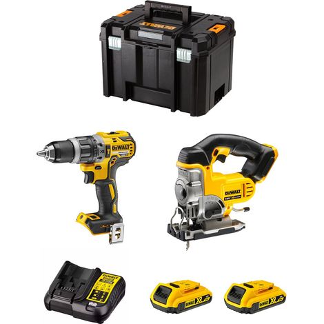 DeWALT Kit DWK200 (DCD796 + DCS331 + 2 x 2,0 Ah + DCB107 + TSTAK VI) (1/5)