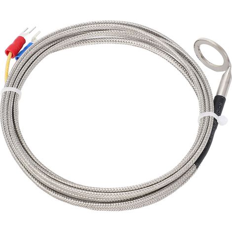 Capteur thermocouple type K en acier inoxydable pour culasse moteur automobile avec rondelle 14mm alésage et câble 1m 1 pièce (1/5)