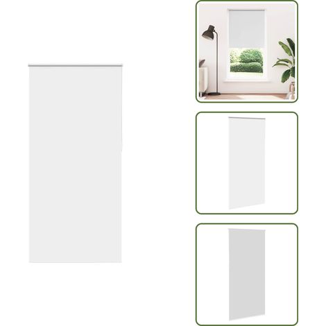 The Living Store Verdunkelungsrollo Weiß 95x210cm Stoffbreite 90,7 cm Polyester - Sichtschutz (1/5)