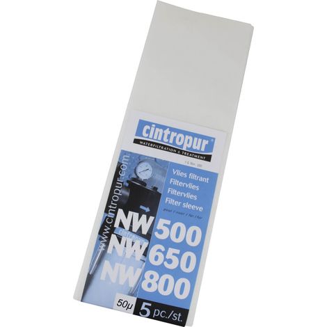 Manchettes filtrantes NW500 / NW650 / NW800 & NW50 / NW62 / NW75 - 50µ pour Cintropur