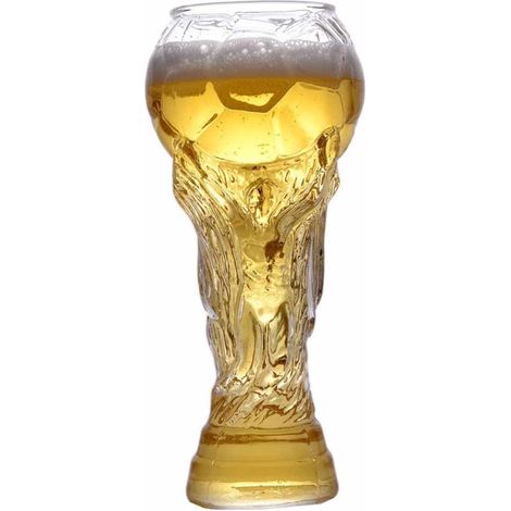 Mug À Bière - Verre Borosilicaté Haute Résistance - Design Ballon De Football - 450 ml - 1 Pièce (1/4)