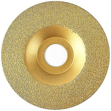 Disque de meulage diamanté brasé pour granit, marbre, carrelage en céramique, porcelaine, pierre naturelle, métal, verre et maçonnerie, pour arbre sec de 22,23 mm relié à un angle. (1/3)