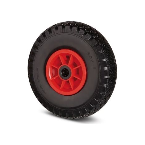 Roue de manutention 260 mm – Polyuréthane – Charge 75 kg – Alésage 25 mm – Compatible diables standard – Tente (1/3)