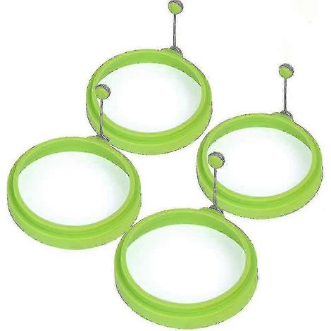 Cercle à œufs, moule à crêpes rond de qualité alimentaire, sans BPA, antiadhésif, durable et réutilisable (1/4)
