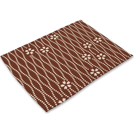 Napperon isolant thermique à motif écossais rayé coloré (MG0012-4) (1/5)