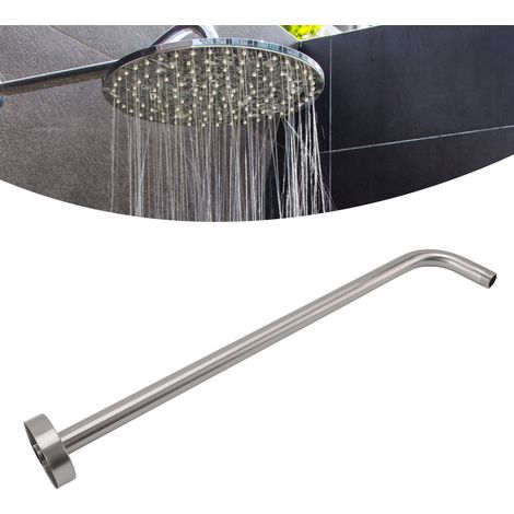 [Handbrause] Duscharm aus Edelstahl mit NPT 1/2-Gewinde, integrierte Wandhalterung mit dekorativer Abdeckung, verstellbare Brauseverlängerung. (1/5)
