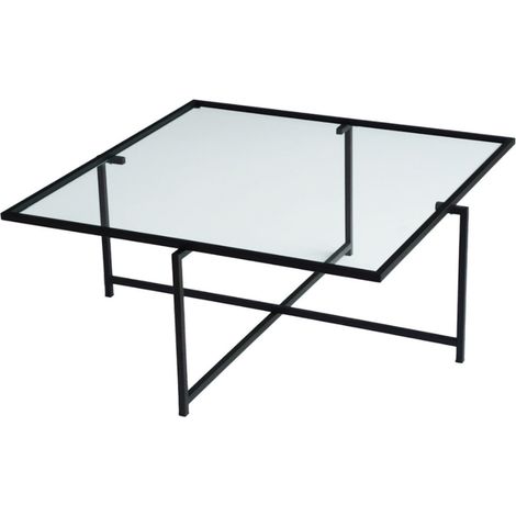 Couchtisch Design Schwarz aus Glas LIMP