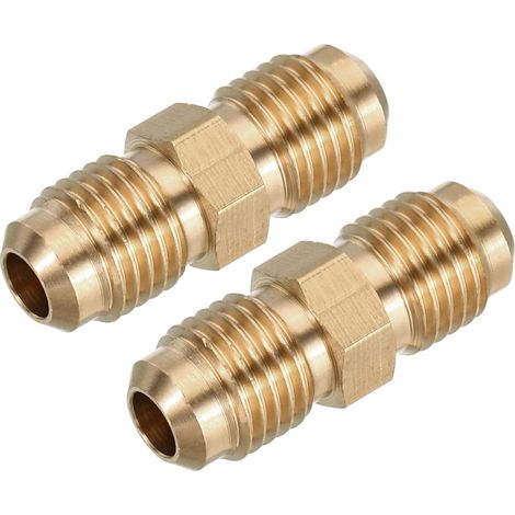 Tube Coupleur 1/4" Flare x 1/4" Flare Mâle Paquet De 2 (1/5)