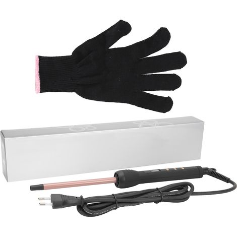 Fer à boucler électrique 9mm avec LED, petite taille pour coiffures précises, 110‑240V prise EU. (1/5)