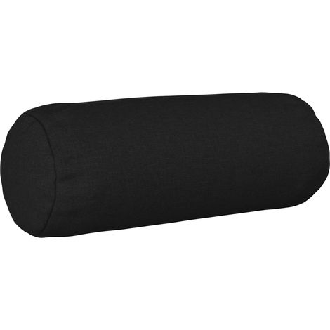 vidaXL Funda de almohada 2 uds. HEERLEN Negro Ø 15 x 40 cm Tela (1/2)