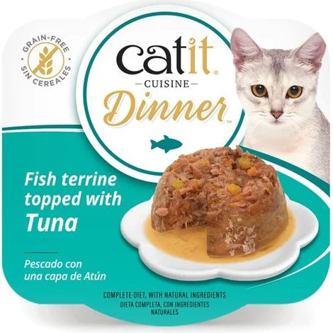 Catit Cuisine Dinner Pescado con Atún - Comida Humeda para Gatos - 75 g (1/5)