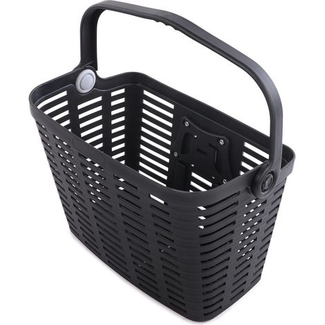 Cestino da manubrio in plastica per bicicletta - nero (1/5)