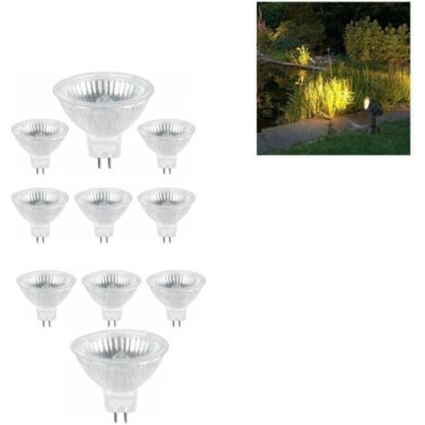 Ampoule Halogene pack de 10GU5.3 35W 12V, 400lm Blanc Chaud 2700K Dimmable, Ampoule Spot Halogène MR16 (1/5)