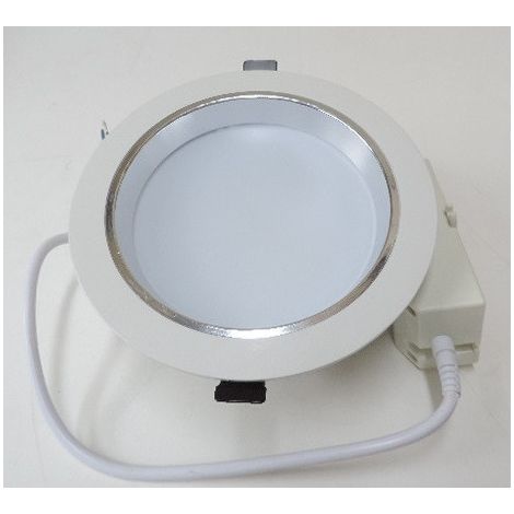 Plafonnier encastré LED 25W Ø 180mm SMD blanc naturel 4000K 1620lm avec driver 230V downlight 88° IP44 DLD6 (1/3)