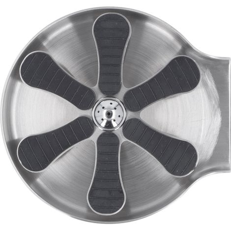 Lave-verre d'évier en inox 304 pour bar, nettoyeur de verres à 6 feuilles, argenté (1/5)