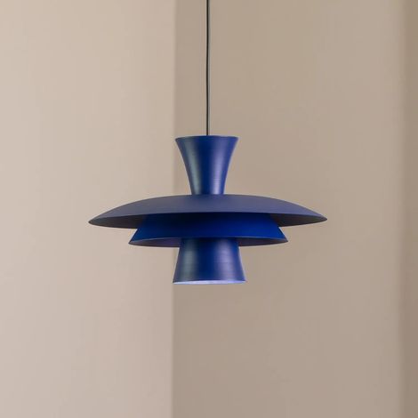 [GEBRAUCHT] B-Ware Luminex Hängeleuchte Pendelleuchte Plato Dunkelblau Stahl E27