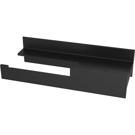 emco aura porte-papier, logement à gauche, noir-mat, 850013401 (1/4)