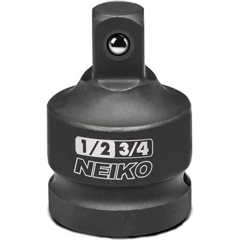 NEIKO 30237A Adattatore a percussione da 3/4" femmina a maschio da 1/2" Riduttore adattatore per presa per l'uso con pistole/chiavi a percussione, barre di rottura o cricchetti (1/3)