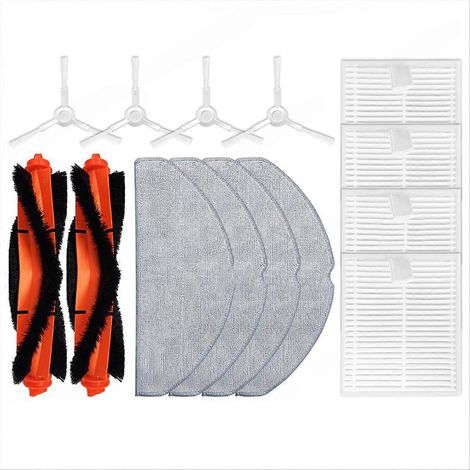 Pour aspirateur robot S20/D106 Sweep Accessoires filtre HEPA Main brosse rouleau serpillière 14 pièces kit (1/5)