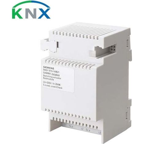 SIEMENS KNX ACTUADOR DE INTERRUPTOR DE 3 SALIDAS - MÓDULO DE EXPANSIÓN 20A 5WG1513-1AB21