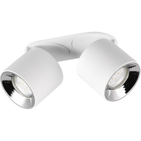 Spot plafond double orientable blanc 2xGU10 10W Trio (1/3)
