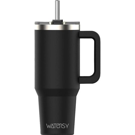 30oz Thermobecher Kaffeebecher to Go Edelstahl Vakuum Auslaufsicher mit Griff (1/5)