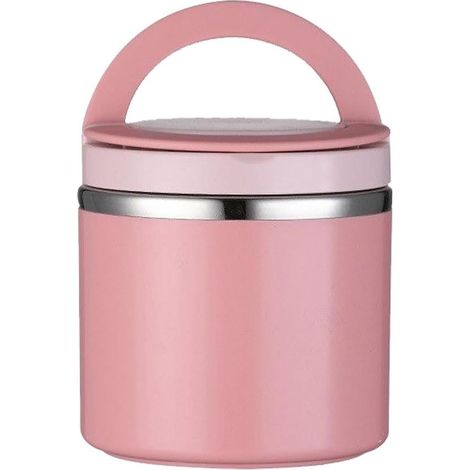 Isolierte Lunchbox 500ml, Edelstahl rosé, warmes Essen Büro Outdoor dicht unterwegs (1/5)