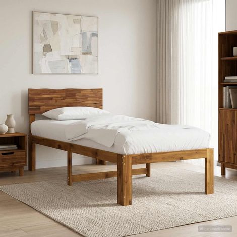 Estructura de Cama Individual con Cabecera ROSTOCK Natural (1/5)