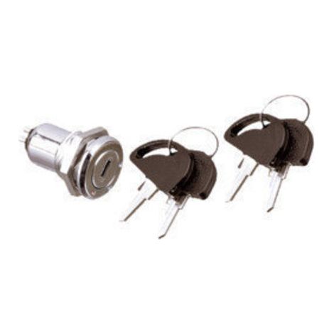 Mini interruttore a chiave piatta ON - OFF 4 tasti 250V Electro DH 11.954/4 8430552019564