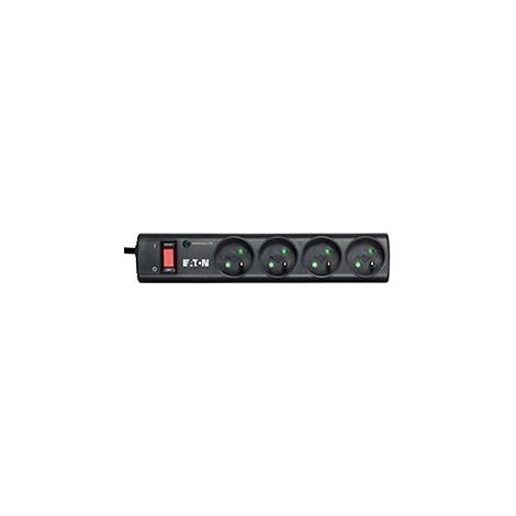 Power strip/Surge protector - EATON Protection Strip 4 FR - PS4F - 4 French sockets - Black