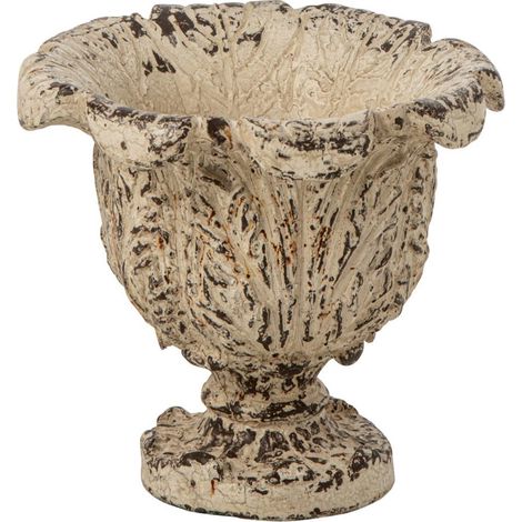 Cache-Pot Extérieur "Oskar" 31cm Blanc Cassé (1/2)