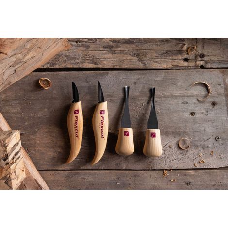 Set di coltelli e sgorbie palmari per principianti KN600 Flexcut