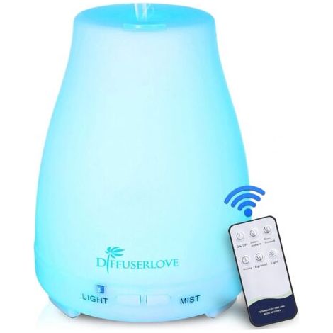 Diffuseurs d'Huiles Essentielles Electrique 200Ml Humidificateurs à Diffuseur d'Aromathérapie avec 7 Lumières De Couleur Et Arrêt Automatique sans Eau pour Chambre Bureau Cuisine (1/5)