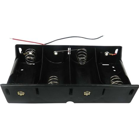Porte-pile 4 x RS PRO D, raccordement Fils ( Prix pour 1 )