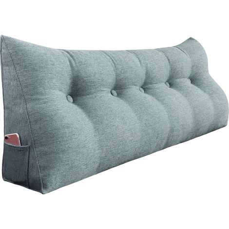 Cuscino da lettura triangolare - Grigio Cuscino da lettura triangolare - Grigio 60 cm (1/5)