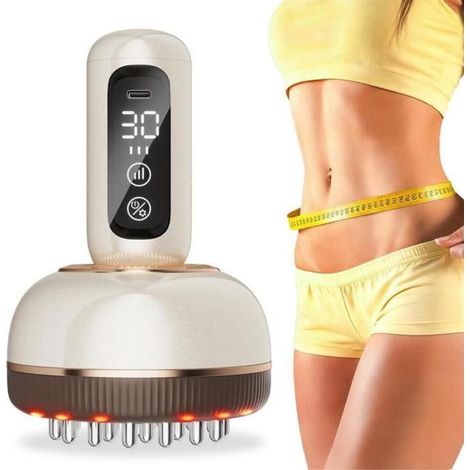 Appareil de massage lymphatique avec 30 niveaux de vibration et de chauffage, balles de massage et microcourant pour la rel (1/5)