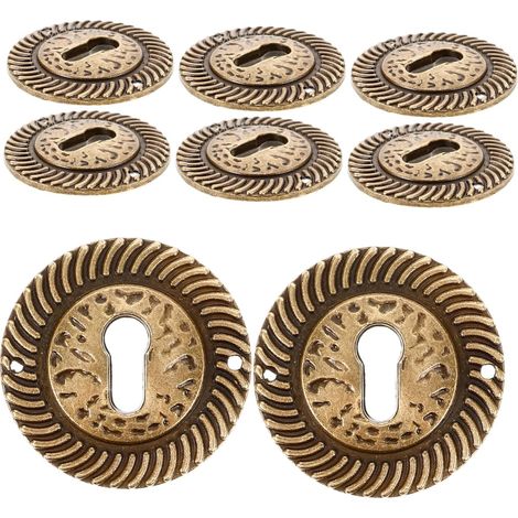 NUOBESTY Lot de 8 plaques décoratives rondes en métal style (1/5)