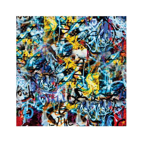 VETRO Glasscheibe GRAFFITI B 1200 x H 1200 mm Motivdruck