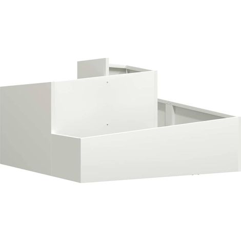 Maison Exclusive - Vaso da giardino Bianco 80 x 80 x 50 cm