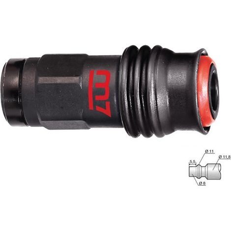 Raccord rapide coupleur air de securite 1/4 femelle