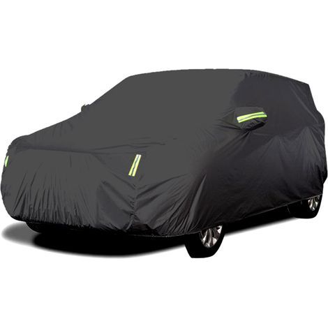 Off-road vehicle cover, sun protection, thermal insulation, UV protection, dust and water resistance, scratch resistance, 4.85 x 1.9 x 1.85 meters, black. (1/5)