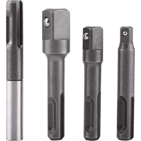 4Pcs 1/4" 3/8" 1/2" Porte Embouts SDS, SDS-Plus Magnétique Extension de Vissage Tournevis (1/5)