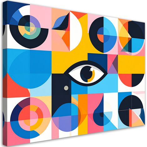 Wandbild Bunte abstrakte Formen 90x60 cm (1/5)