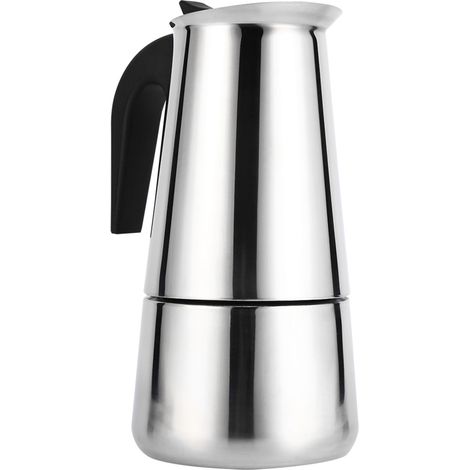 Cafetière moka en acier inoxydable 450 ml, percolateur pour cafetière, usage domestique et bureau sur cuisinière (1/3)